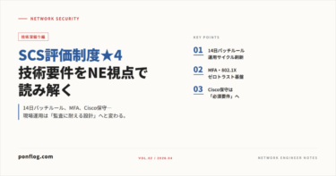 SCS評価制度★4の技術要件を解説する記事のアイキャッチ画像