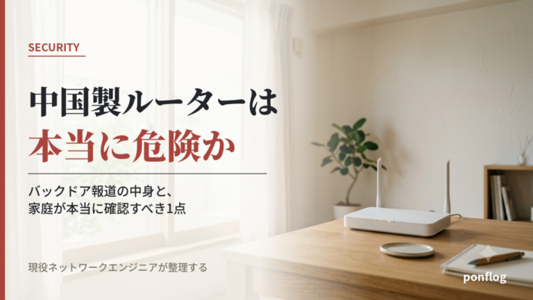 中国製ルーターは本当に危険かを解説する記事のアイキャッチ画像